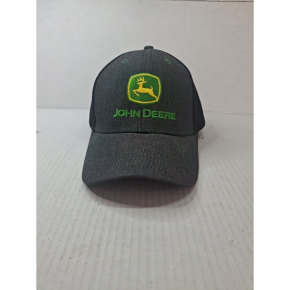 John Deere Black & Green Mesh Back Trucker Hat/Cap One Size 2020